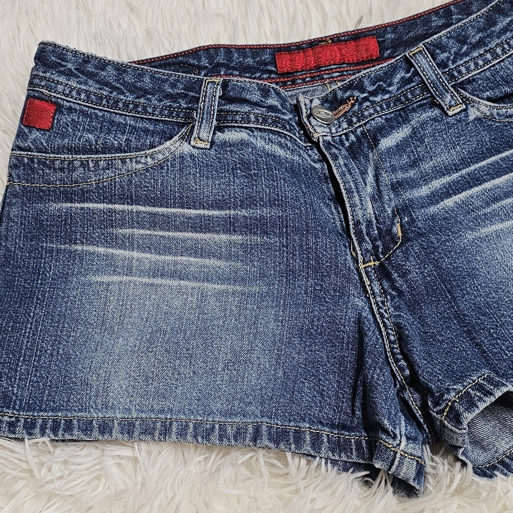 Bongo Vintage Low Rise Y2K Denim Jean Shorts Sz 7 - Picture 2 of 6